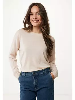 Пуловер Mexx Wollpullover, кремовый