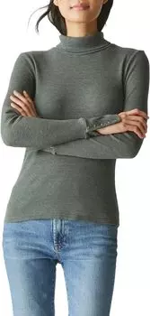 Пуловер Michael Stars Mara Turtleneck w/Cuff Snaps, цвет Dark Ivy