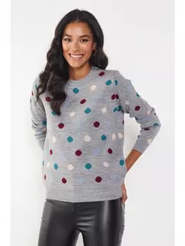 Пуловер Milan Kiss Pullover, цвет Grau/Bunt