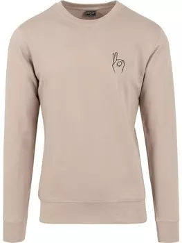 Пуловер Mister Tee Pullover, бежевый