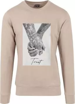 Пуловер Mister Tee Trust 2.0 Crewneck, бежевый