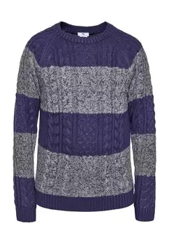 Пуловер MO Strick, цвет Marine Grau Melange