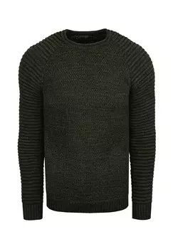 Пуловер модной крупной вязки RUSTY NEAL, хаки