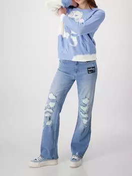 Пуловер monari, цвет blau/wei