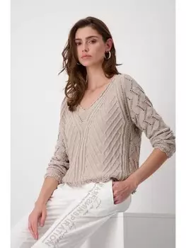 Пуловер monari Pullover, цвет hazel