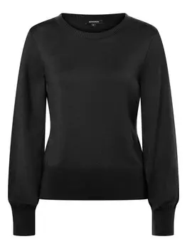 Пуловер More & More Feinstrick, черный