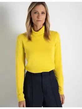 Пуловер More & More Rollkragen, желтый