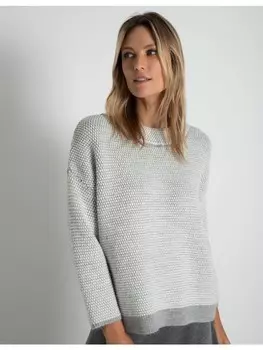 Пуловер More & More Struktur, серый