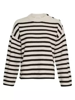 Пуловер MOSS COPENHAGEN Pullover Carina, цвет Wei/Schwarz