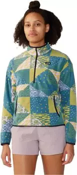 Пуловер Mountain Hardwear Novelty Microchill Pullover, цвет Wisteria Quilt Print