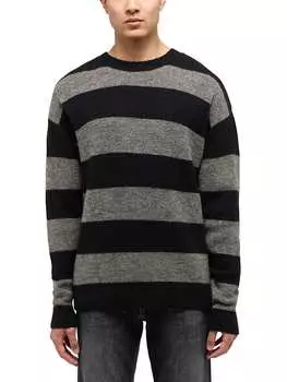 Пуловер Mustang, цвет grau/schwarz