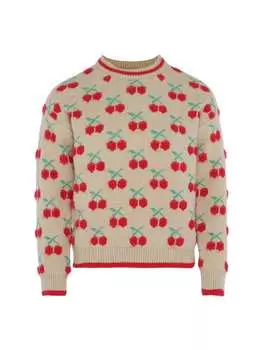 Пуловер myMo, цвет wollweiss kirschrot