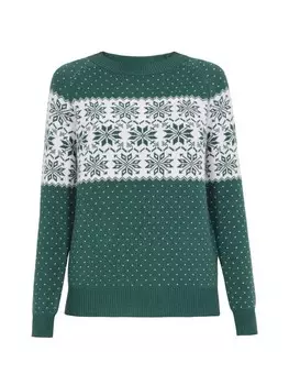 Пуловер myMo Sweater, зеленый