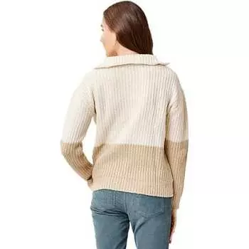 Пуловер на молнии Brookline женский Carve Designs, цвет Birch/Light Khaki
