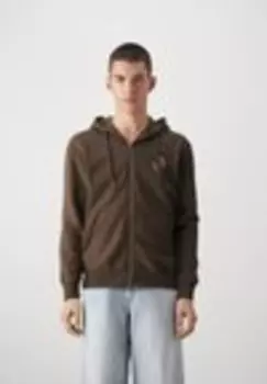 Пуловер на молнии JORHEALING ZIP HOOD UNISEX Jack & Jones, коричневый