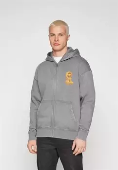 Пуловер на молнии JORMELT ZIP HOOD UNISEX Jack & Jones, серый