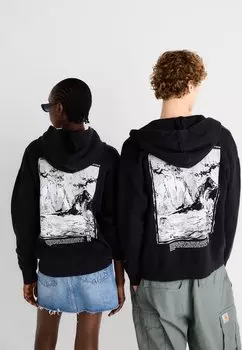 Пуловер на молнии JORVENOM ZIP HOOD UNISEX Jack & Jones, черный