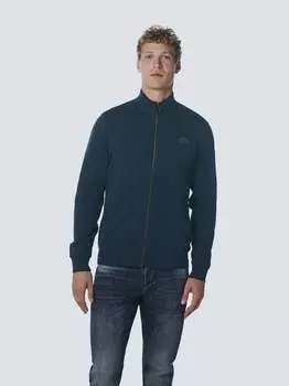 Пуловер на молнии No Excess, синий
