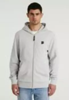 Пуловер на молнии RONNY ZIP Chasin', светло-серый