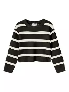 Пуловер name it Nilla, черный/белый