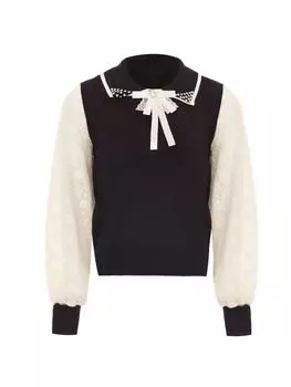 Пуловер nascita, цвет schwarz wollweiss