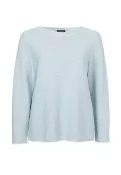 Пуловер Нежный свитер с полосатым узором по всей поверхности Via Appia -Due-, экрю