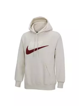 Пуловер Nike Kapuzenpullover Fleece Hoodie, бежевый