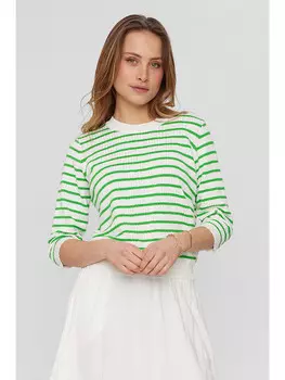 Пуловер NMPH, цвет creme/grn