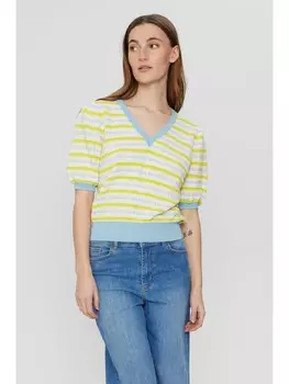 Пуловер NMPH, цвет gelb/hellblau