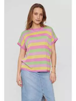 Пуловер NMPH, цвет pink/gelb/grn