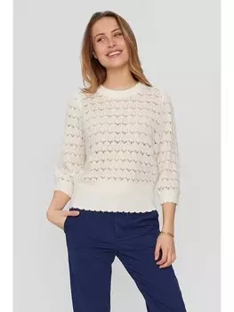 Пуловер NMPH, кремовый