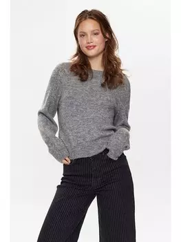 Пуловер NMPH Pullover Riette, серый