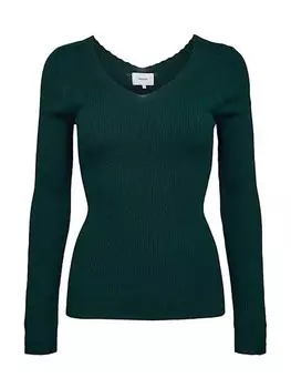 Пуловер NMPH Pullover, темно-зеленый