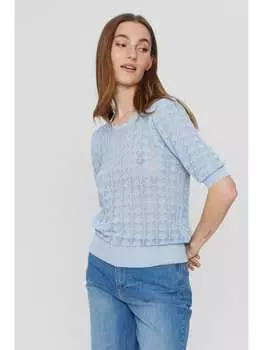 Пуловер NMPH, светло-синий