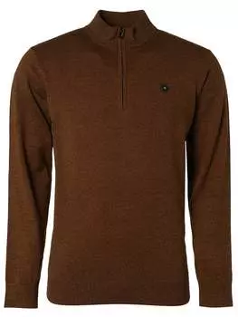 Пуловер No Excess, коричневый