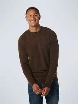 Пуловер No Excess, коричневый