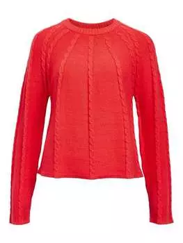 Пуловер Object, цвет flame scarlet