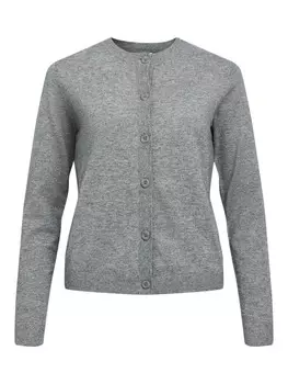 Пуловер Object, цвет medium grey melange