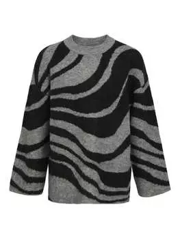 Пуловер Object Pullover, цвет Medium Grey Melange