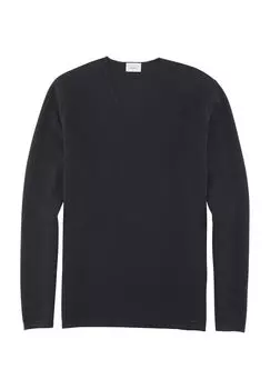 Пуловер, однотонный, мужской OLYMP, черный