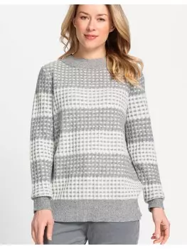 Пуловер Olsen, цвет pearl grey melange