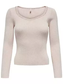 Пуловер ONLY, бежевый