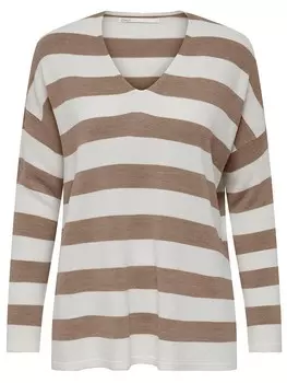 Пуловер ONLY, цвет creme/hellbraun