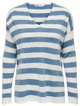 Пуловер ONLY, цвет wei/blau