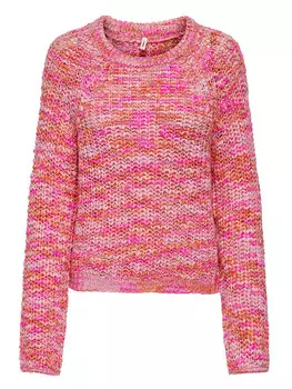 Пуловер ONLY Pullover, цвет Pink/Orange