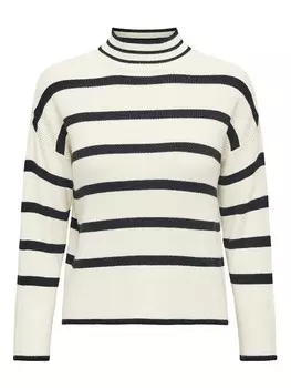 Пуловер ONLY Pullover Ibi, цвет Creme/Schwarz
