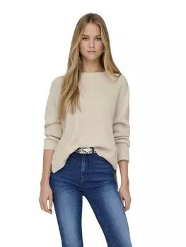 Пуловер ONLY Pullover ONLLUNA, бежевый