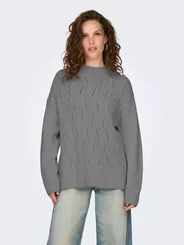 Пуловер ONLY Pullover, серый