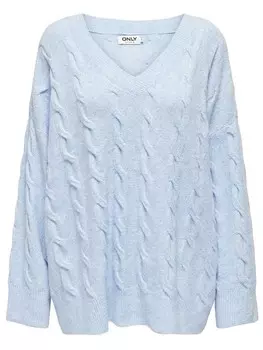 Пуловер ONLY Pullover, светло-синий