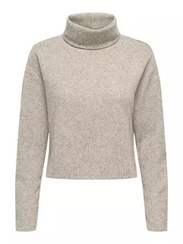 Пуловер ONLY Rollkragenpullover, бежевый